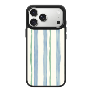 Azure Meadow Stripe iPhone Case