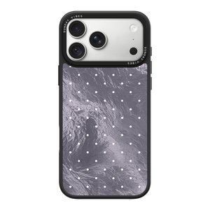 Silver Moon Dots iPhone Case
