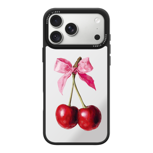 Cherry Charm Mirror iPhone Case