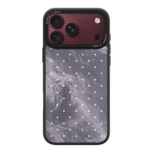 Silver Moon Dots iPhone Case