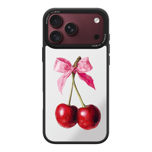 Cherry Charm Mirror iPhone Case