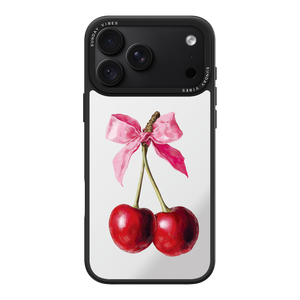 Cherry Charm Mirror iPhone Case
