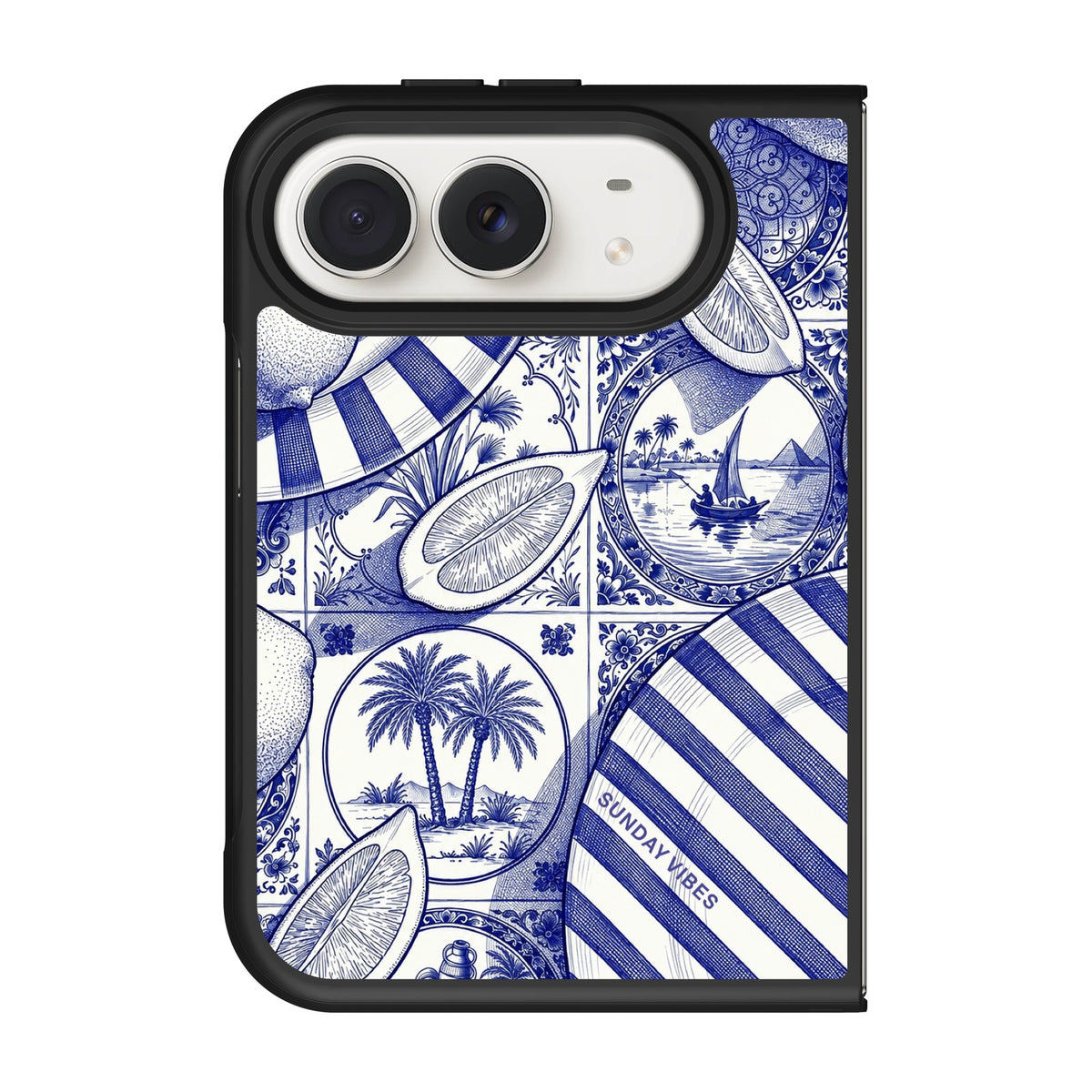 Amalfi Blue iPhone Duo Case - front view