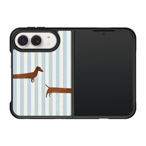 Sausage Dog Stripe iPhone Duo Case