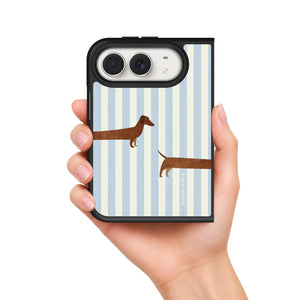 Sausage Dog Stripe iPhone Duo Case