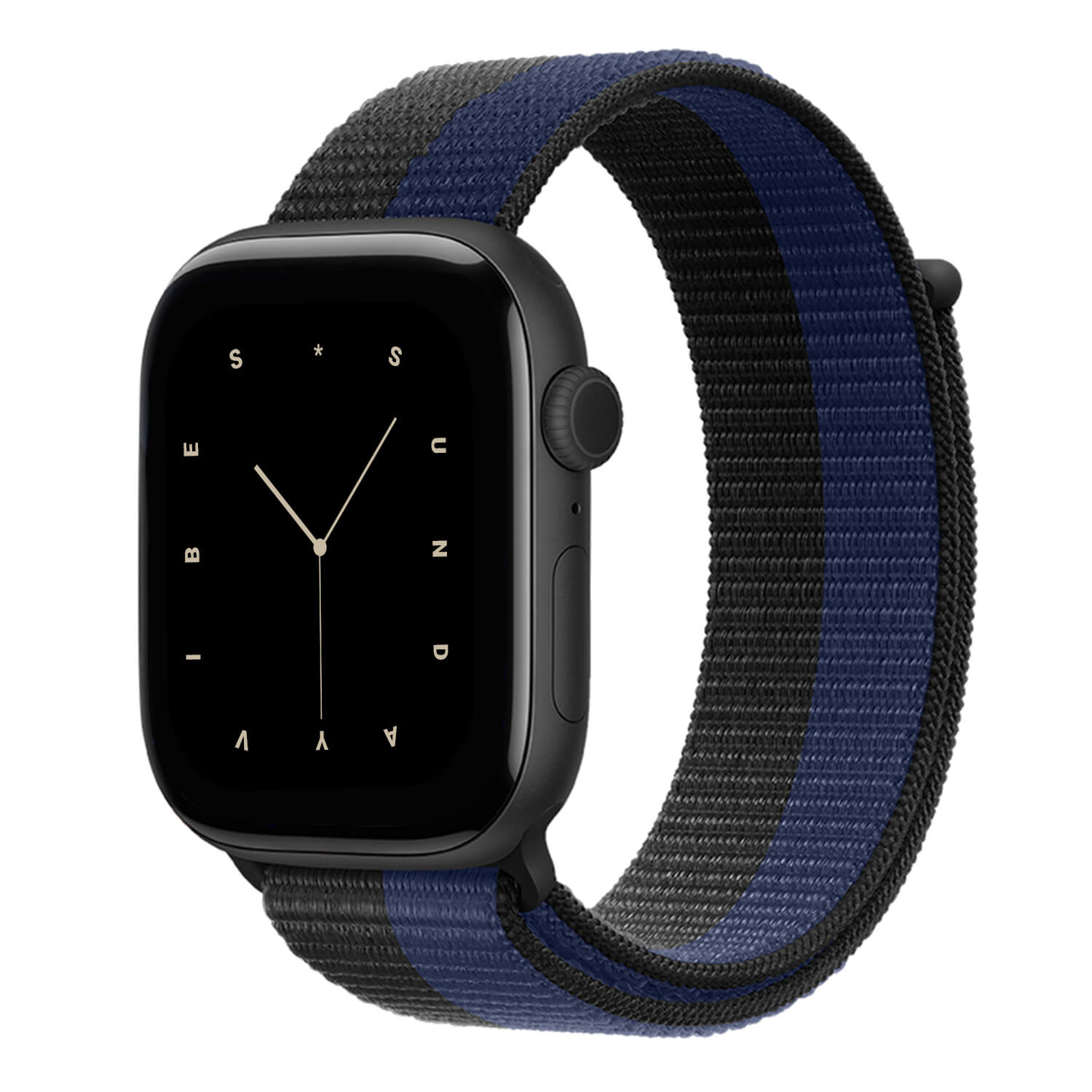 Nylon Sport Loop - Black & Blue