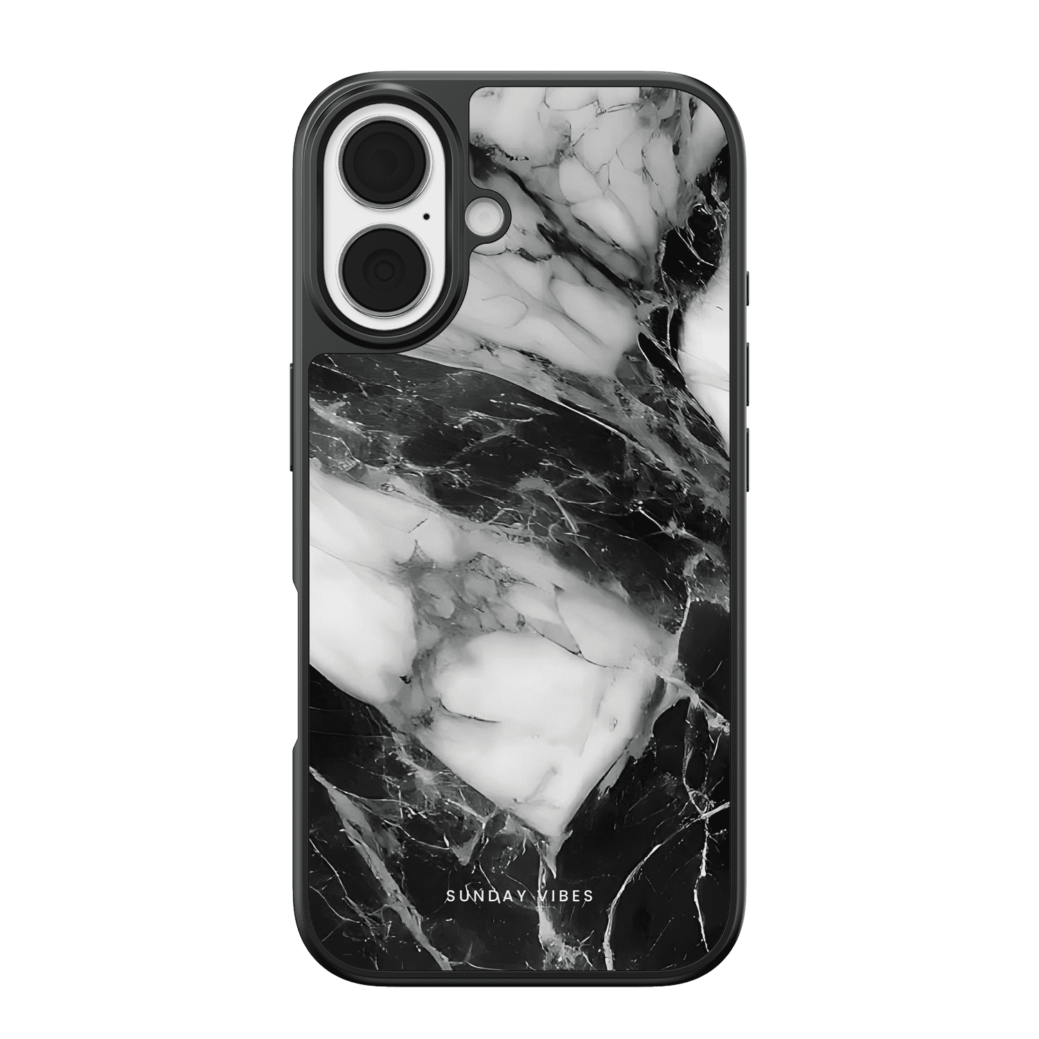 Monochrome Marble iPhone Case