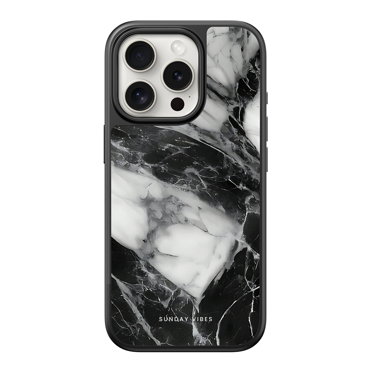 Monochrome Marble iPhone Case
