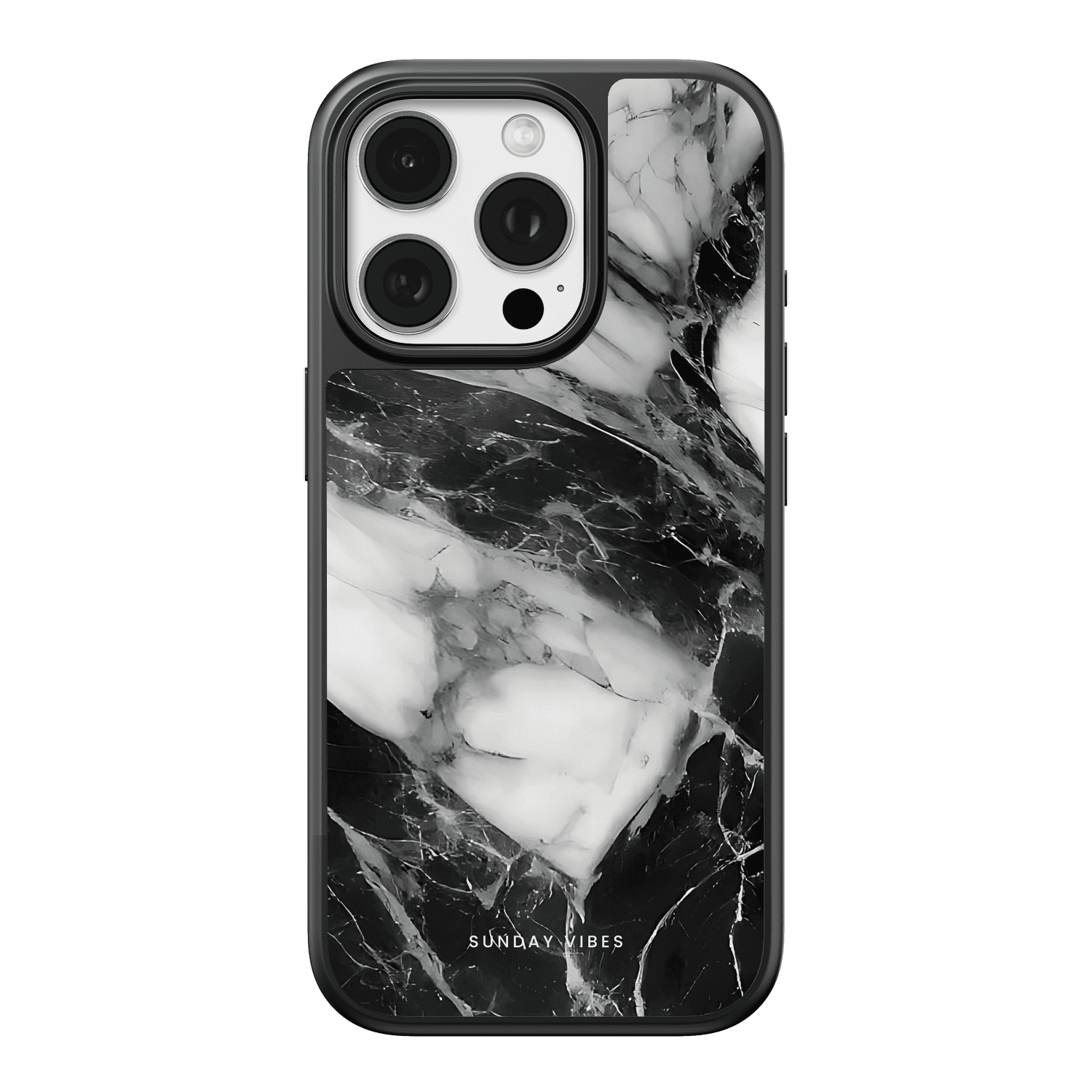 Monochrome Marble iPhone Case