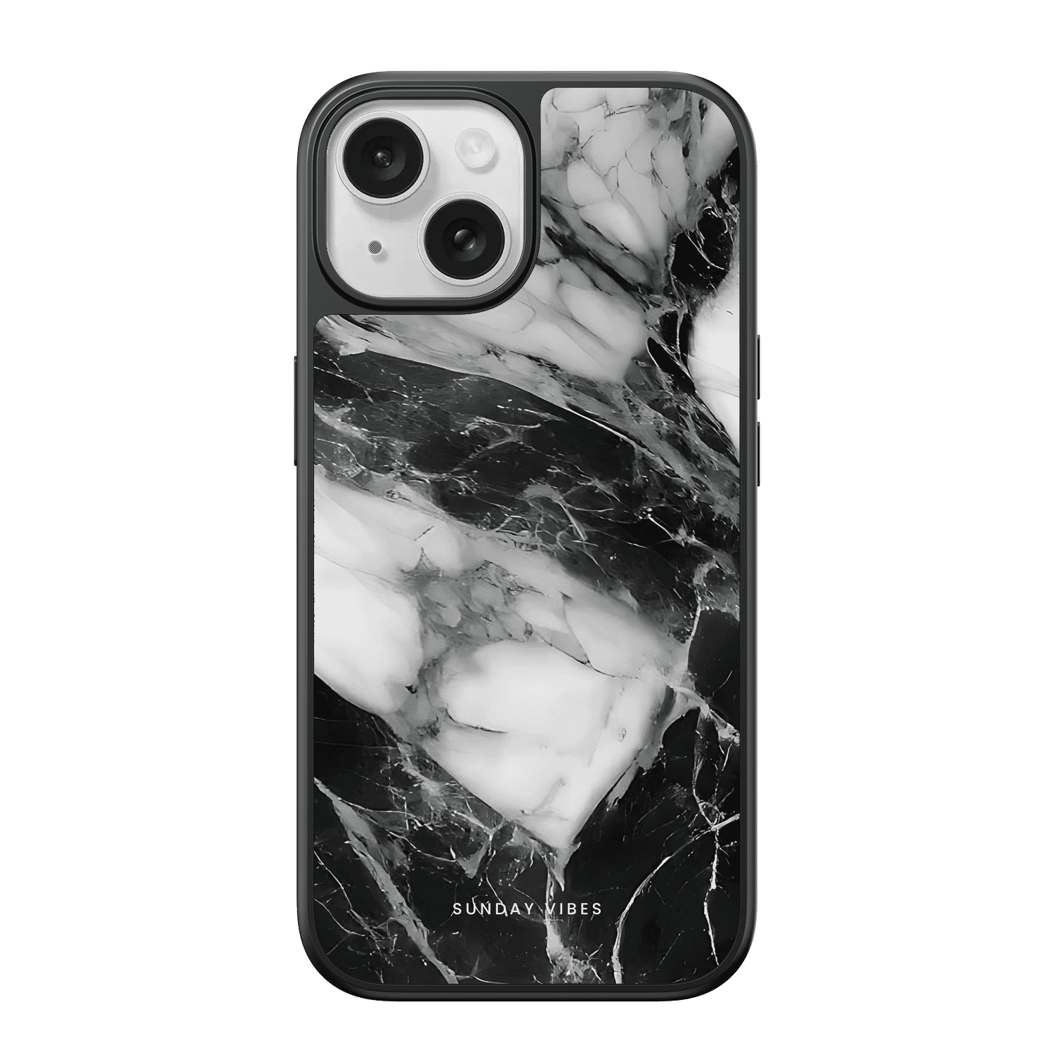 Monochrome Marble iPhone Case