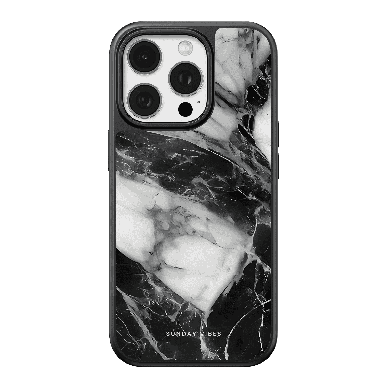 Monochrome Marble iPhone Case