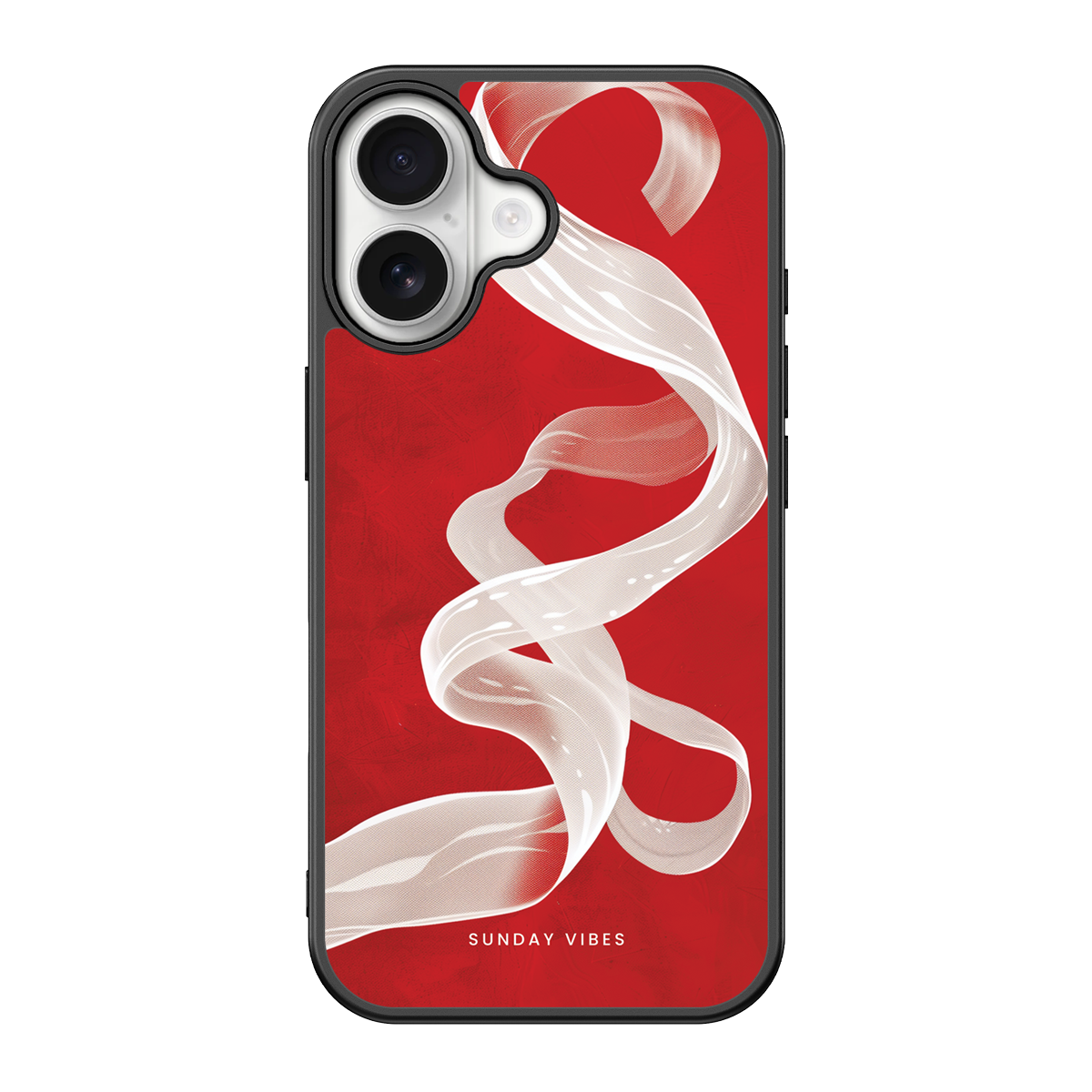 Crimson Ribbon iPhone Case