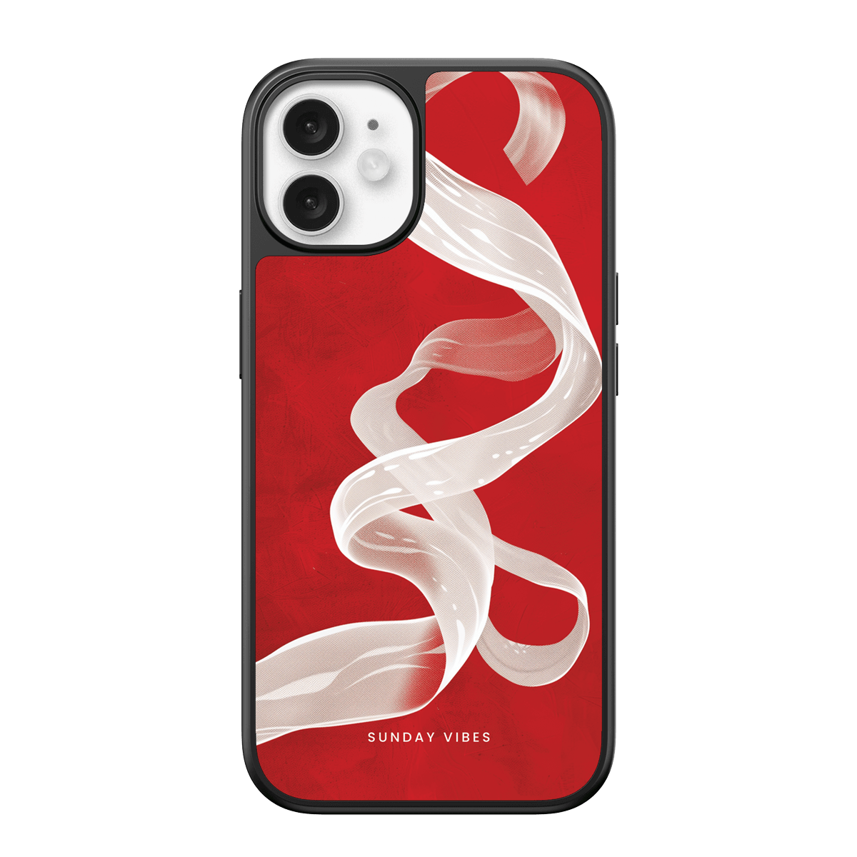 Crimson Ribbon iPhone Case