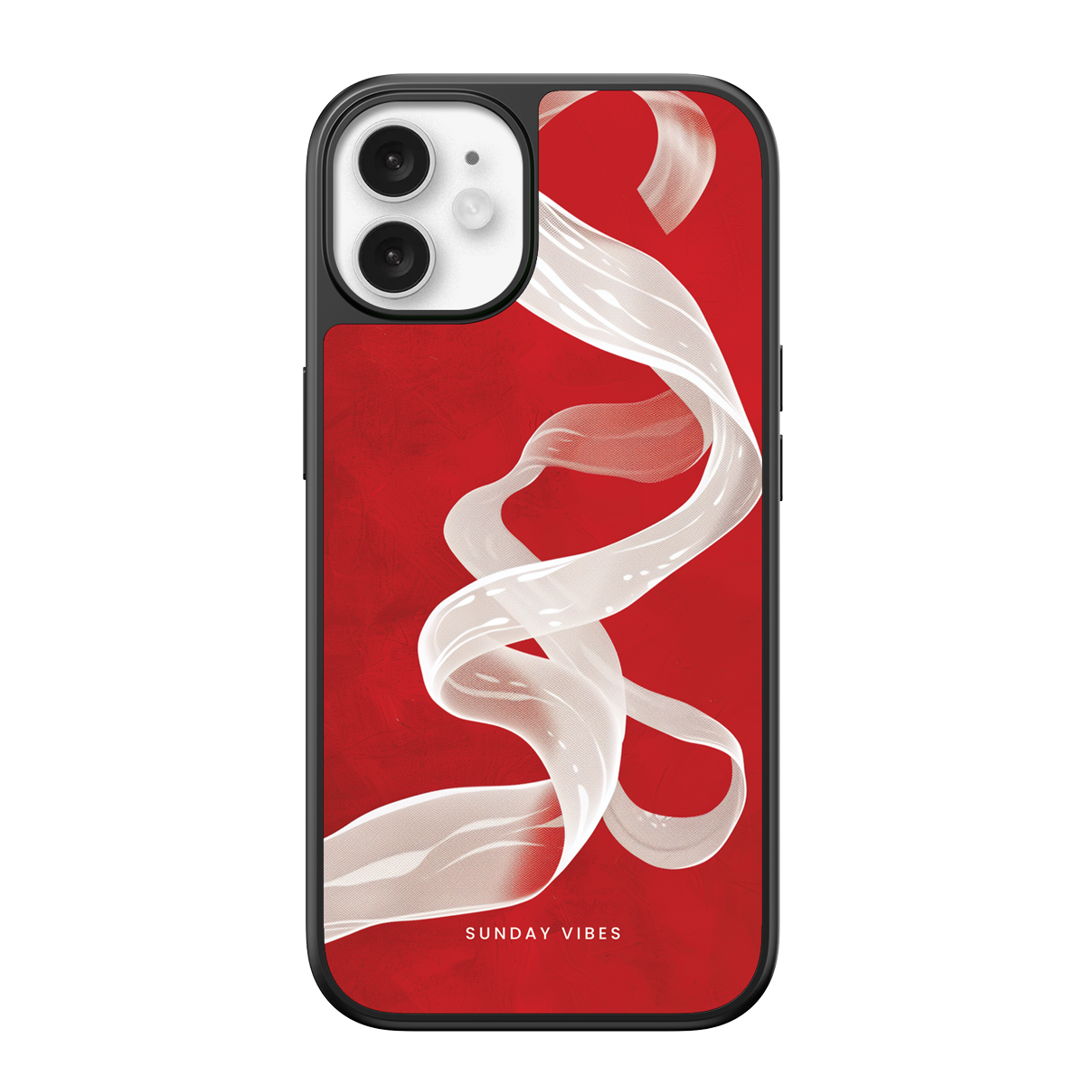 Crimson Ribbon iPhone Case