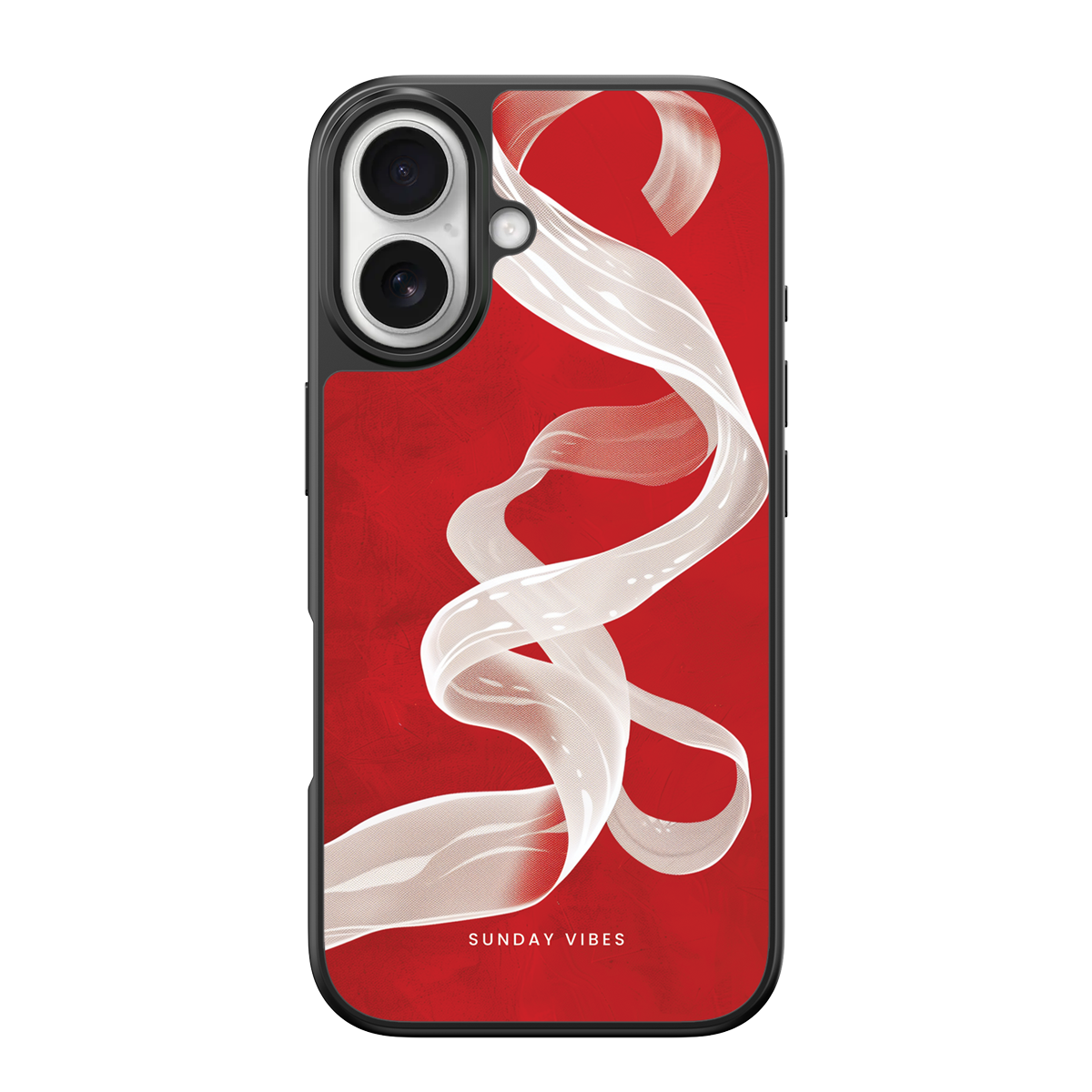 Crimson Ribbon iPhone Case