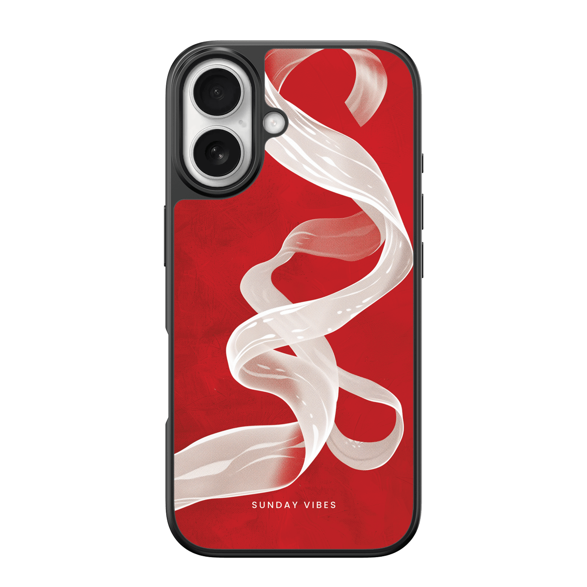 Crimson Ribbon iPhone Case
