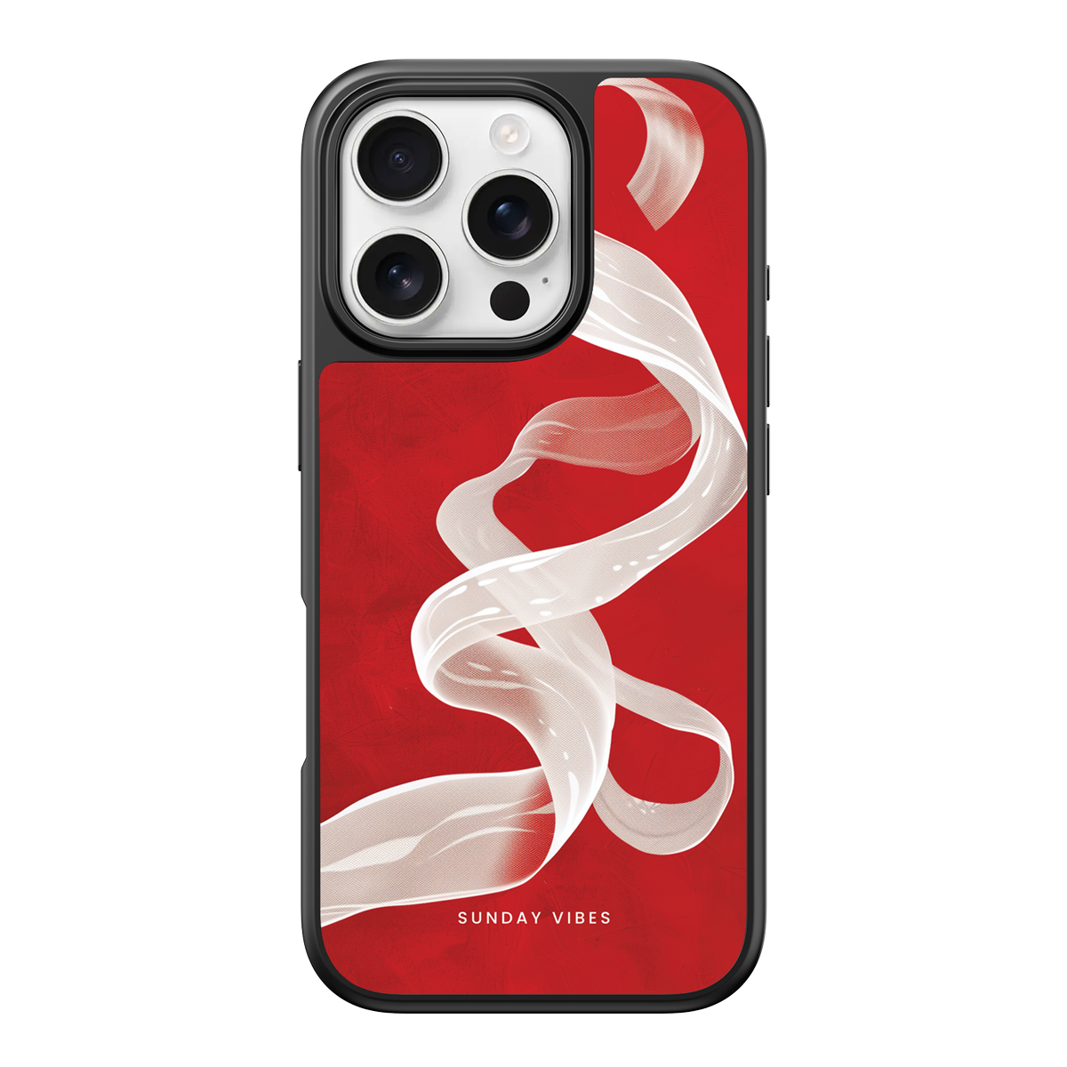 Crimson Ribbon iPhone Case