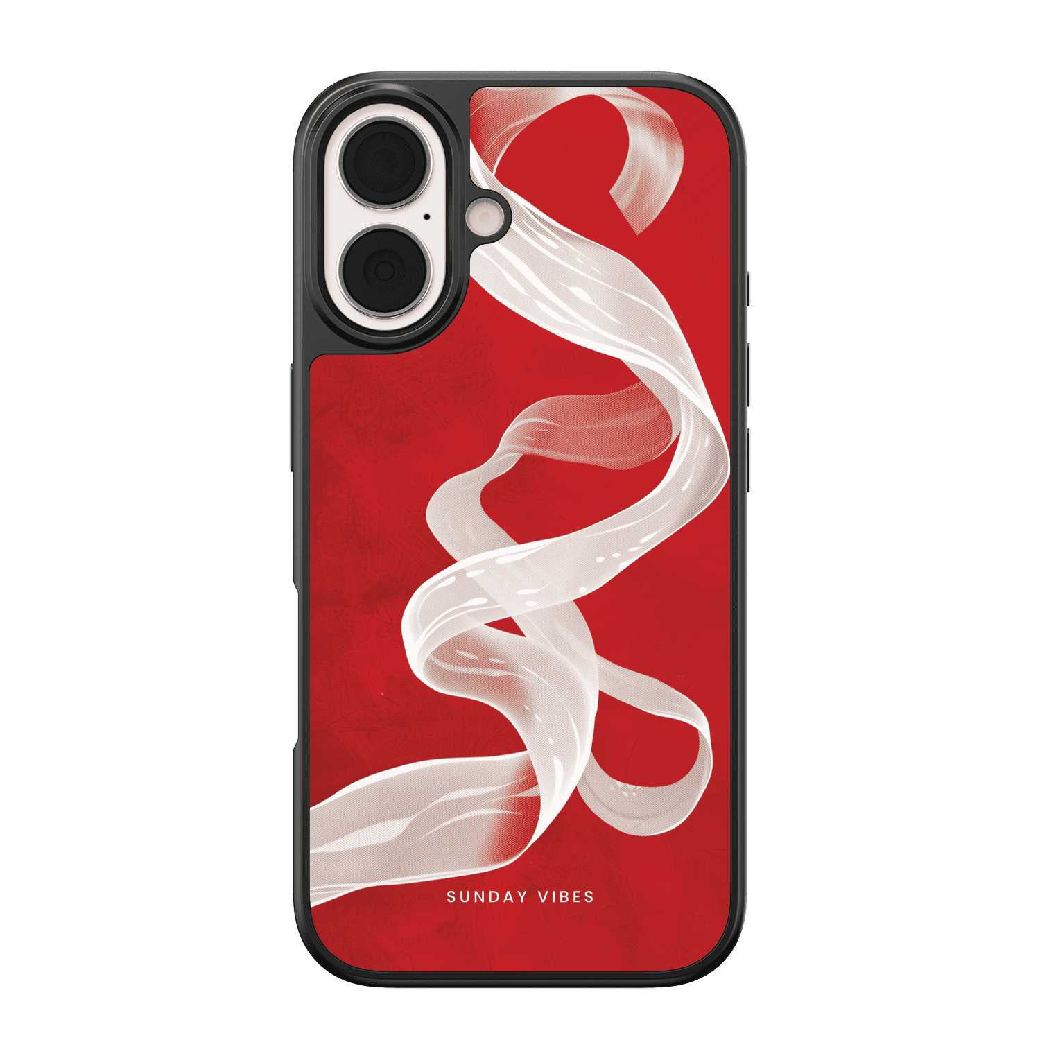 Crimson Ribbon iPhone Case