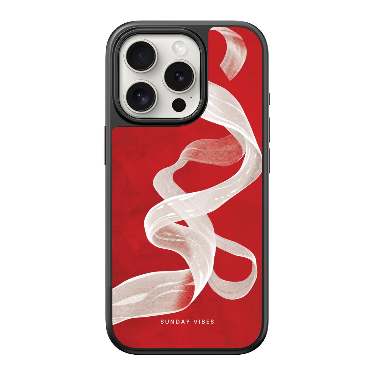 Crimson Ribbon iPhone Case