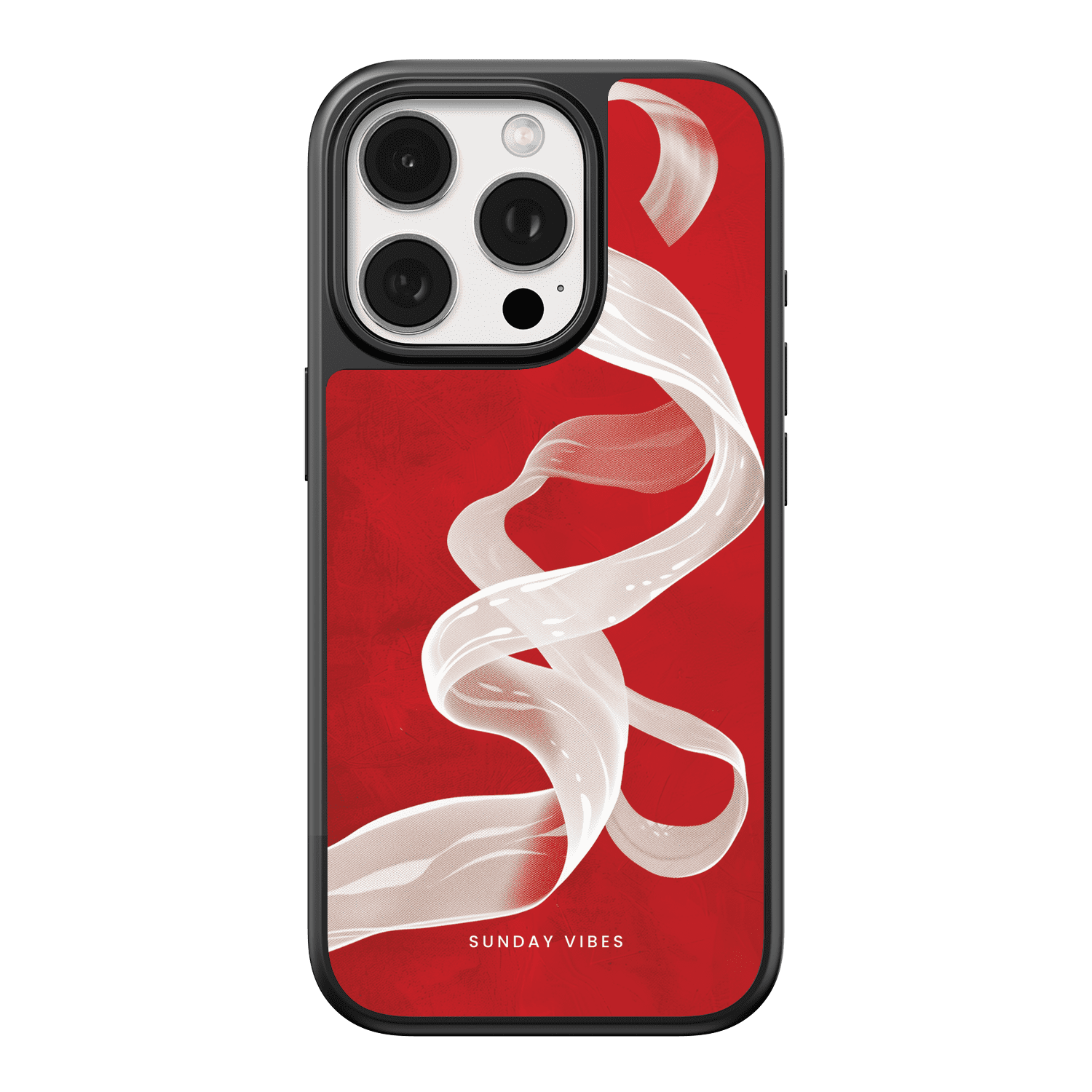 Crimson Ribbon iPhone Case