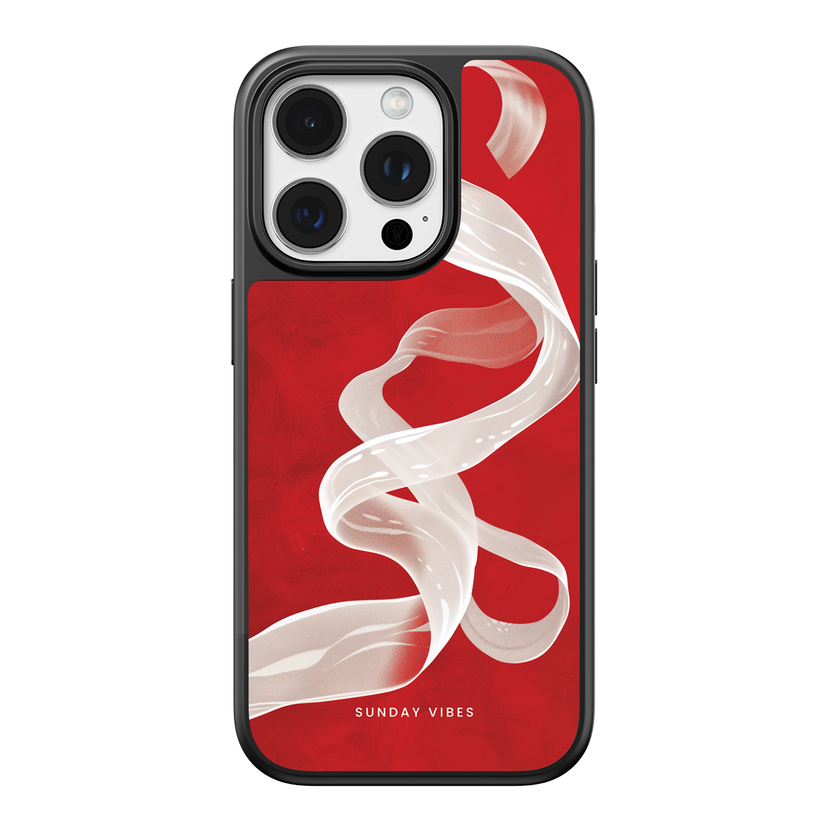 Crimson Ribbon iPhone Case