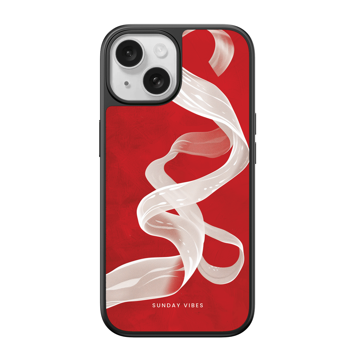 Crimson Ribbon iPhone Case