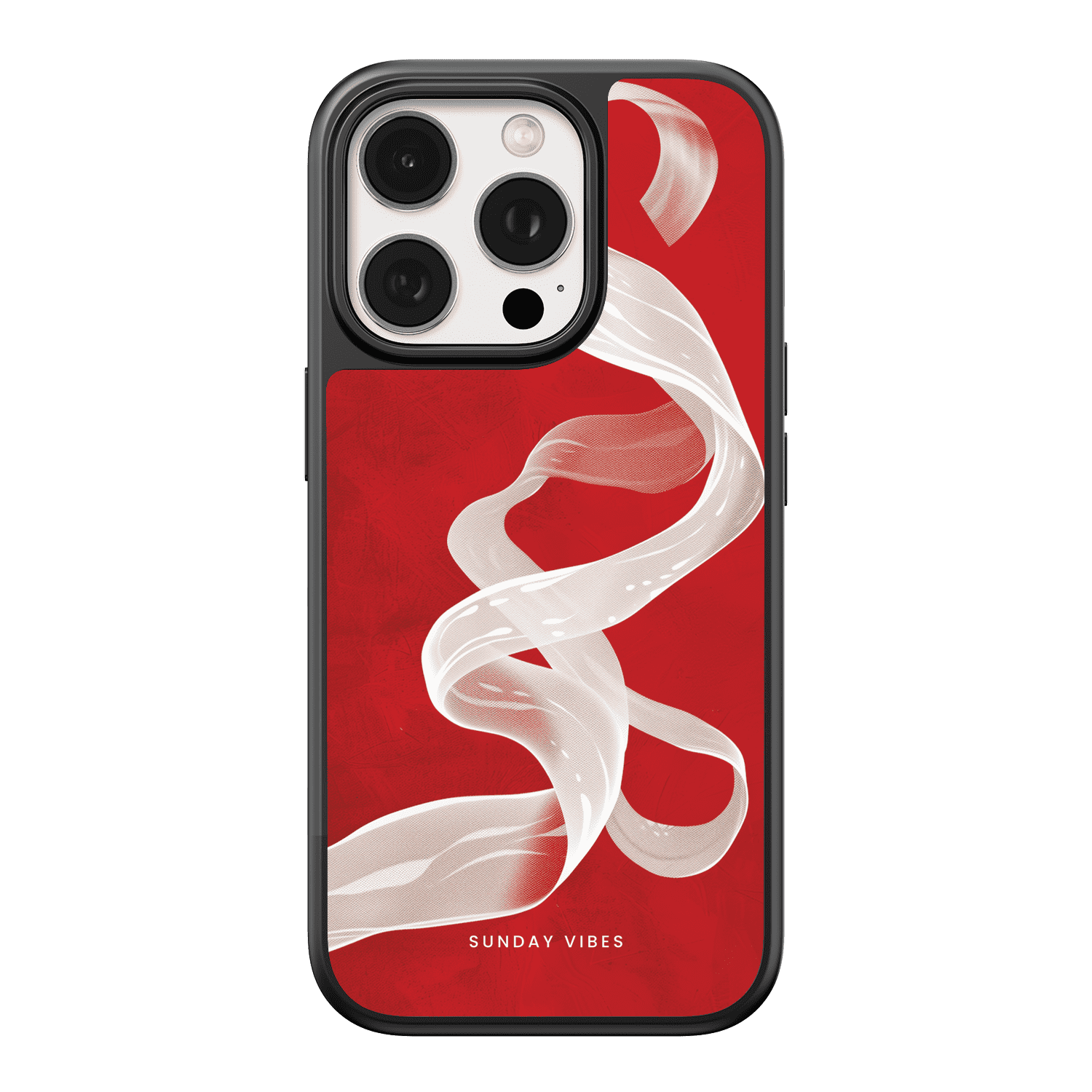 Crimson Ribbon iPhone Case