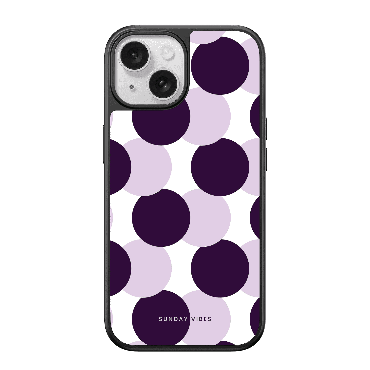 Violet Polka Dot iPhone Case