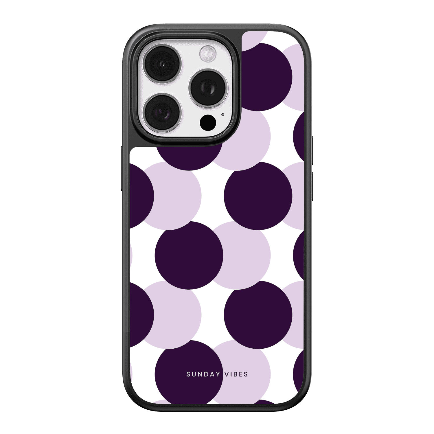 Violet Polka Dot iPhone Case