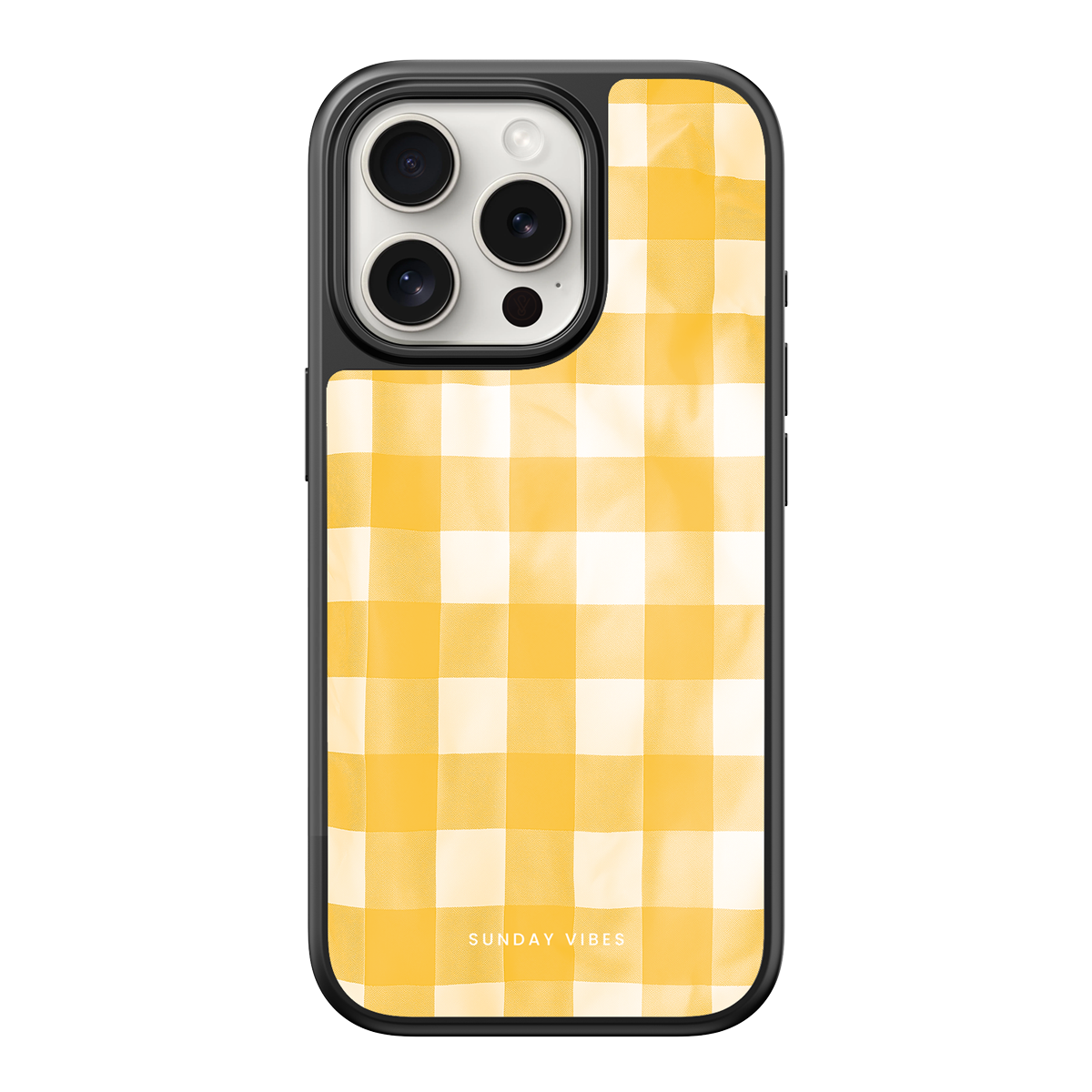 Sunshine Gingham iPhone Case