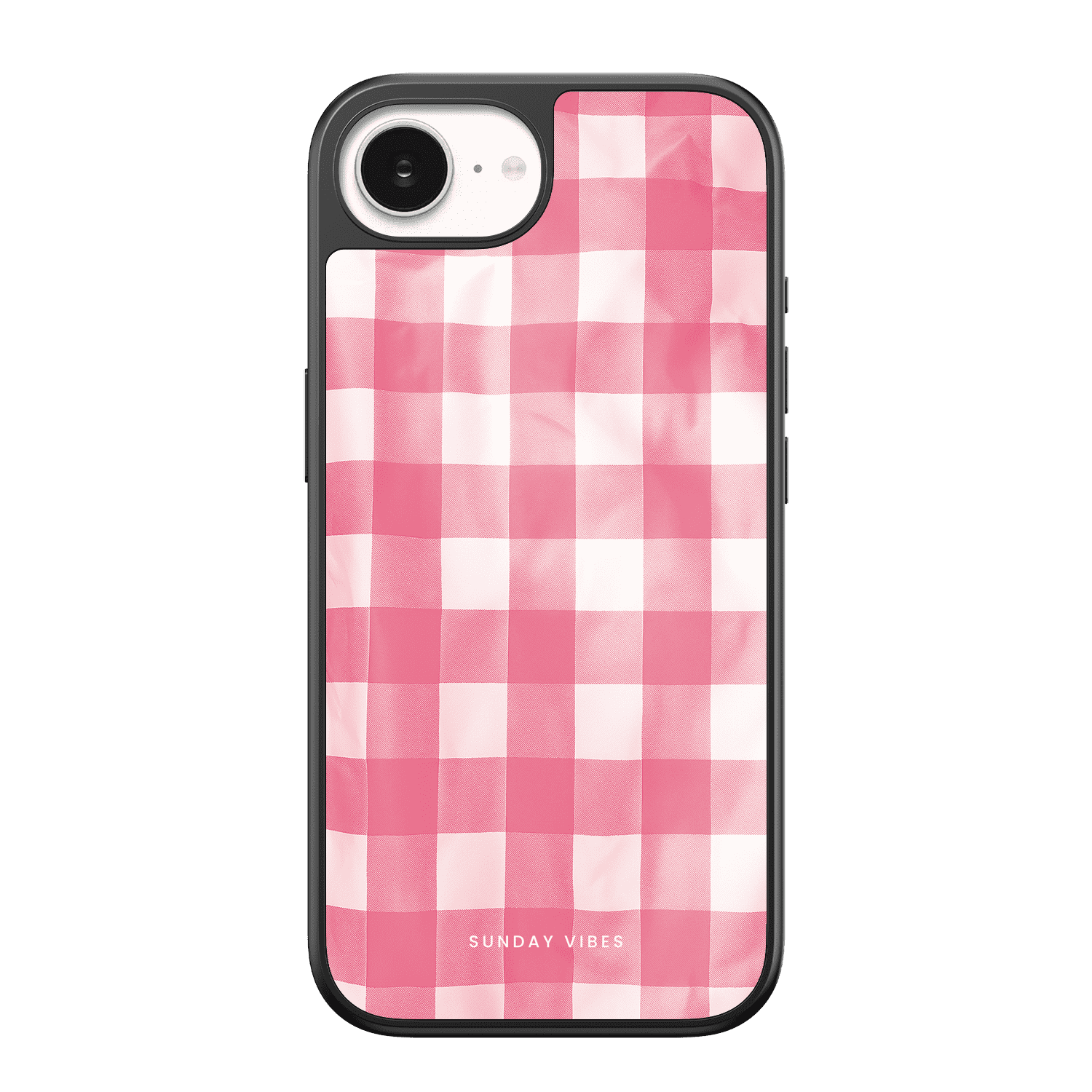 Blush Gingham iPhone Case