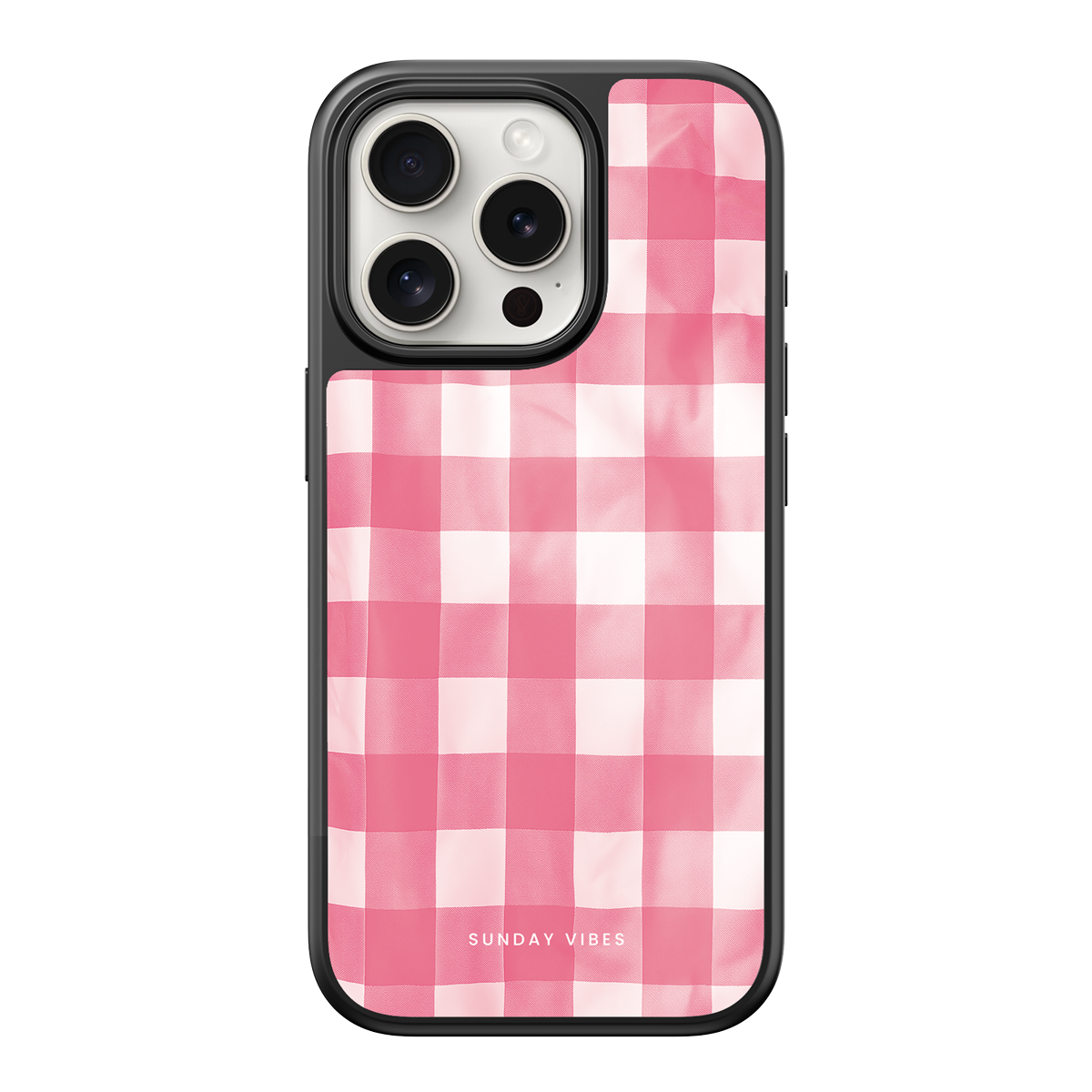 Blush Gingham iPhone Case