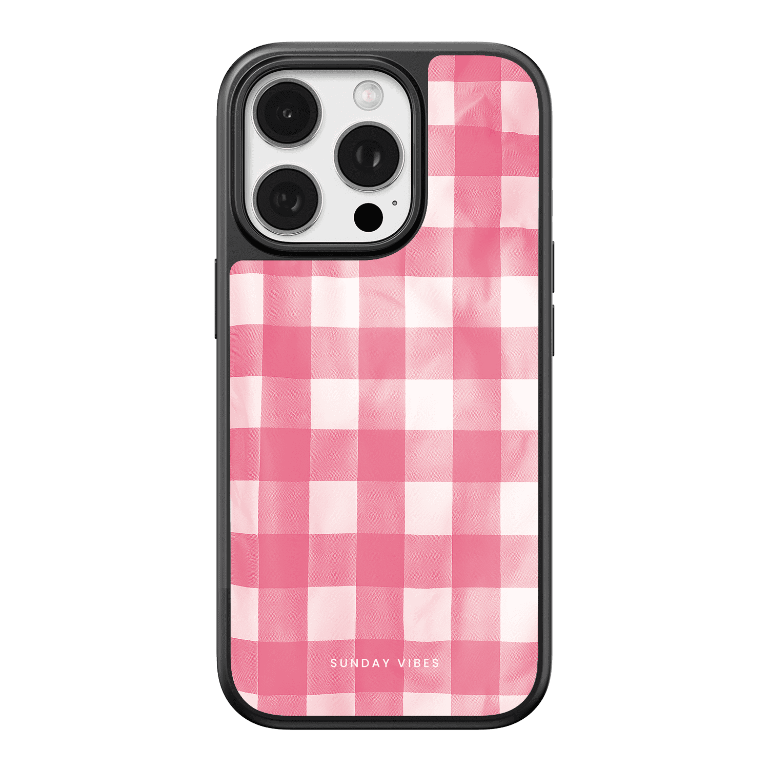 Blush Gingham iPhone Case