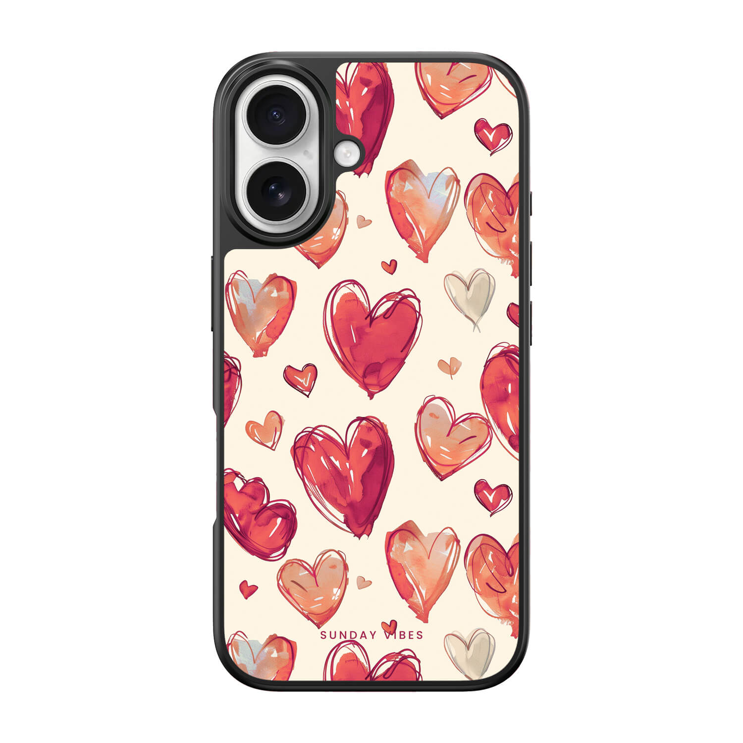 Heartful Hues iPhone Case
