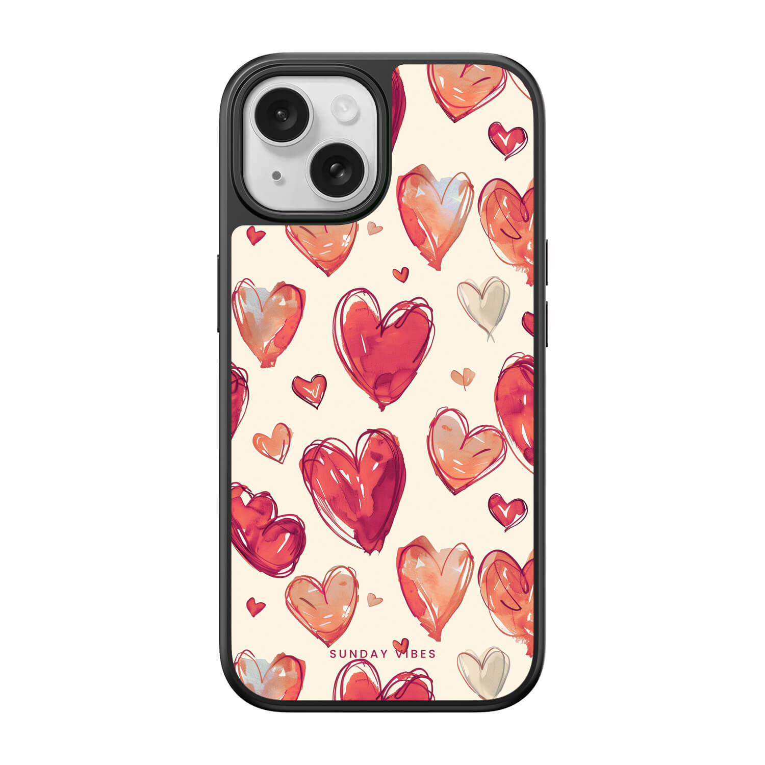 Heartful Hues iPhone Case