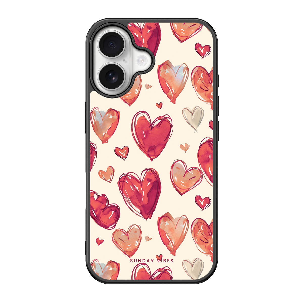 Heartful Hues iPhone Case