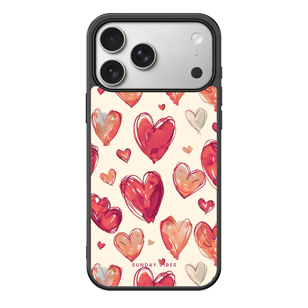 Heartful Hues iPhone Case
