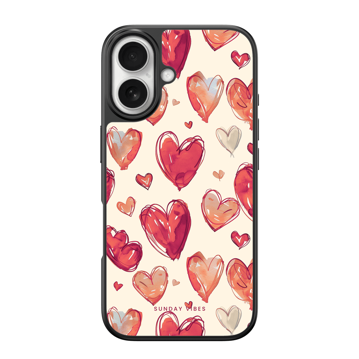 Heartful Hues iPhone Case