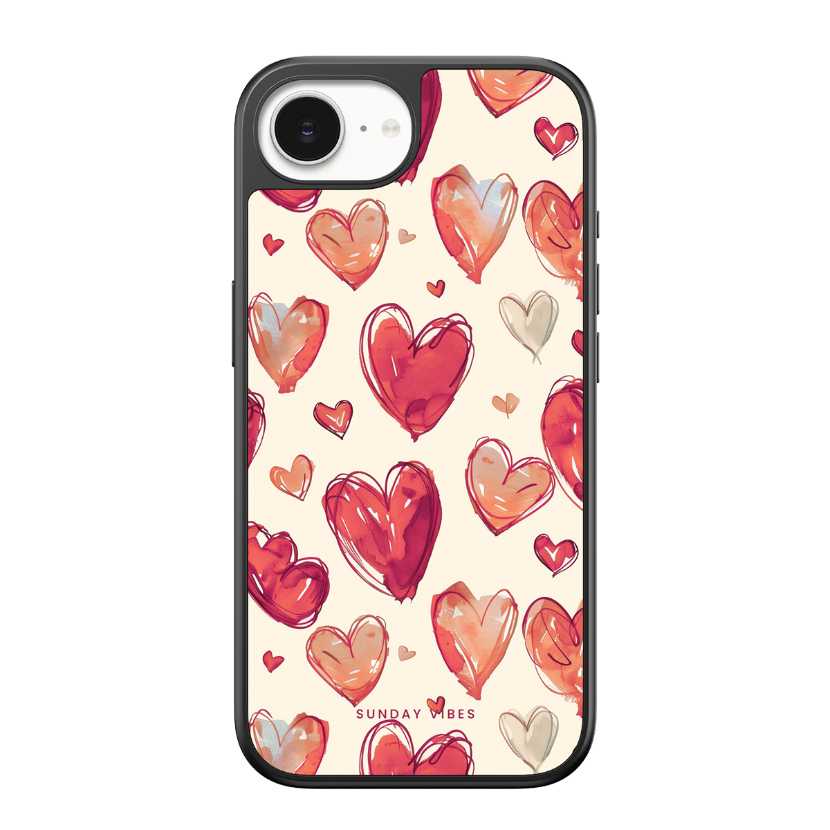 Heartful Hues iPhone Case