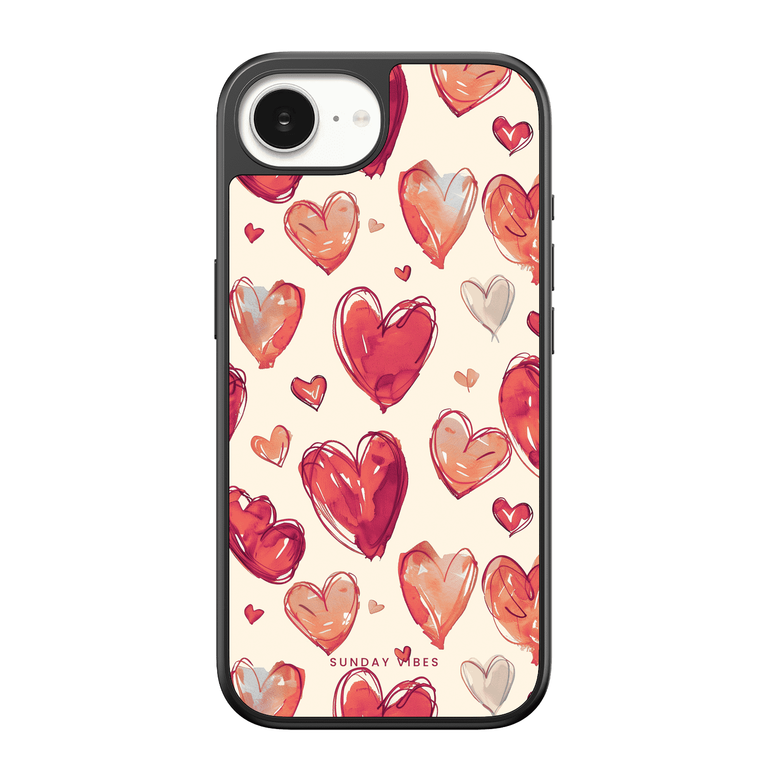 Heartful Hues iPhone Case