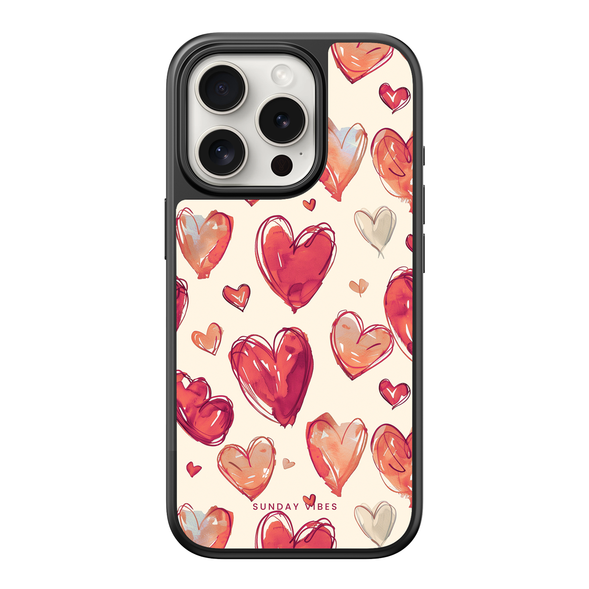 Heartful Hues iPhone Case