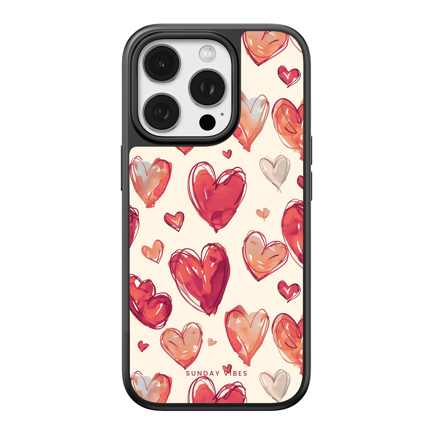Heartful Hues iPhone Case