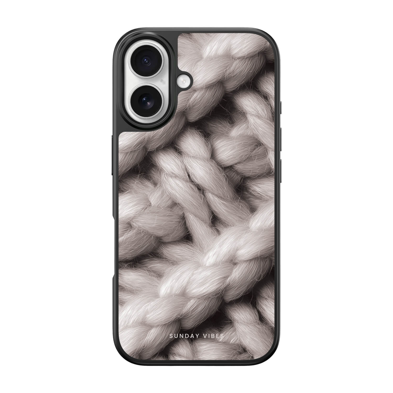Silver Knit iPhone Case