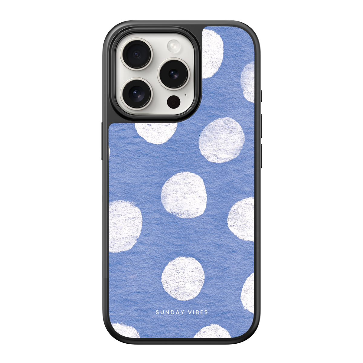 Azure Polka Serenade iPhone Case