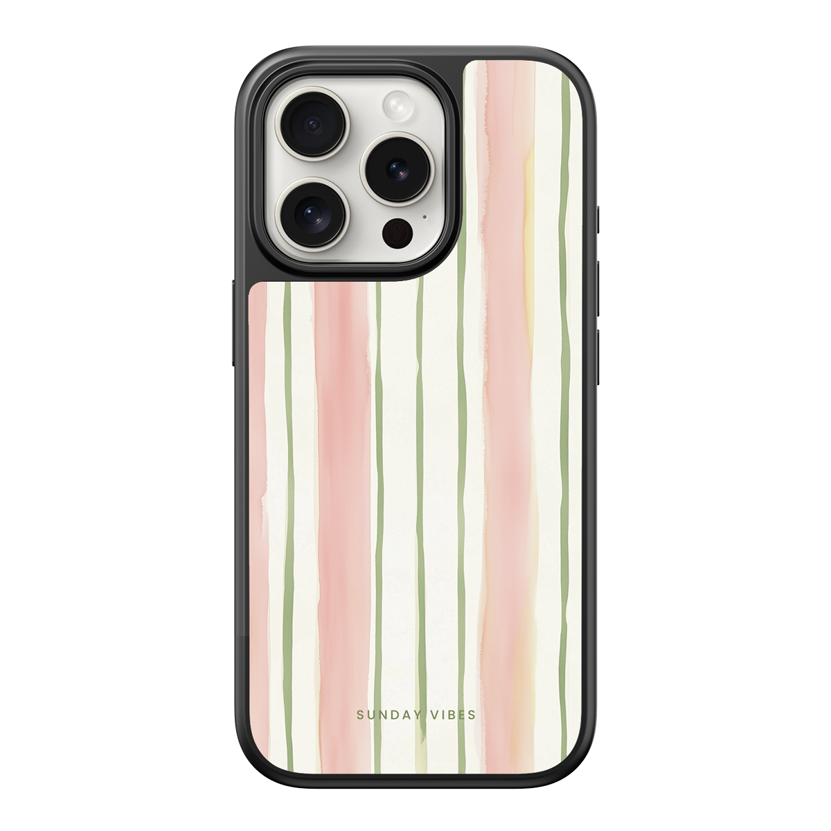 Pastel Stripe Serenade iPhone Case