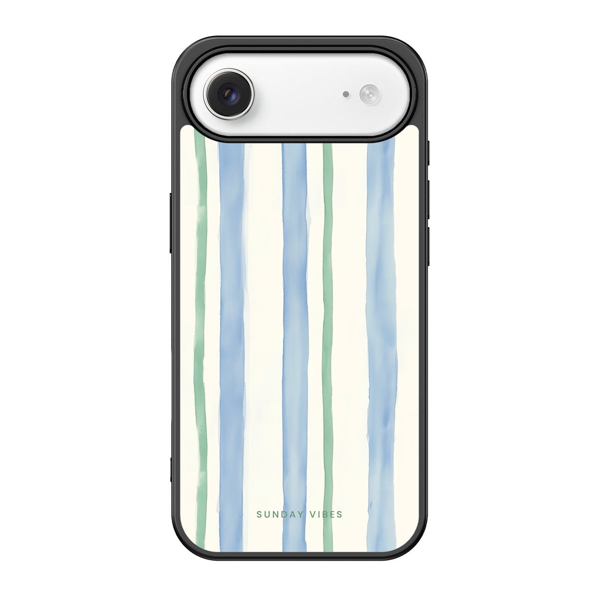 Azure Meadow Stripe iPhone Case