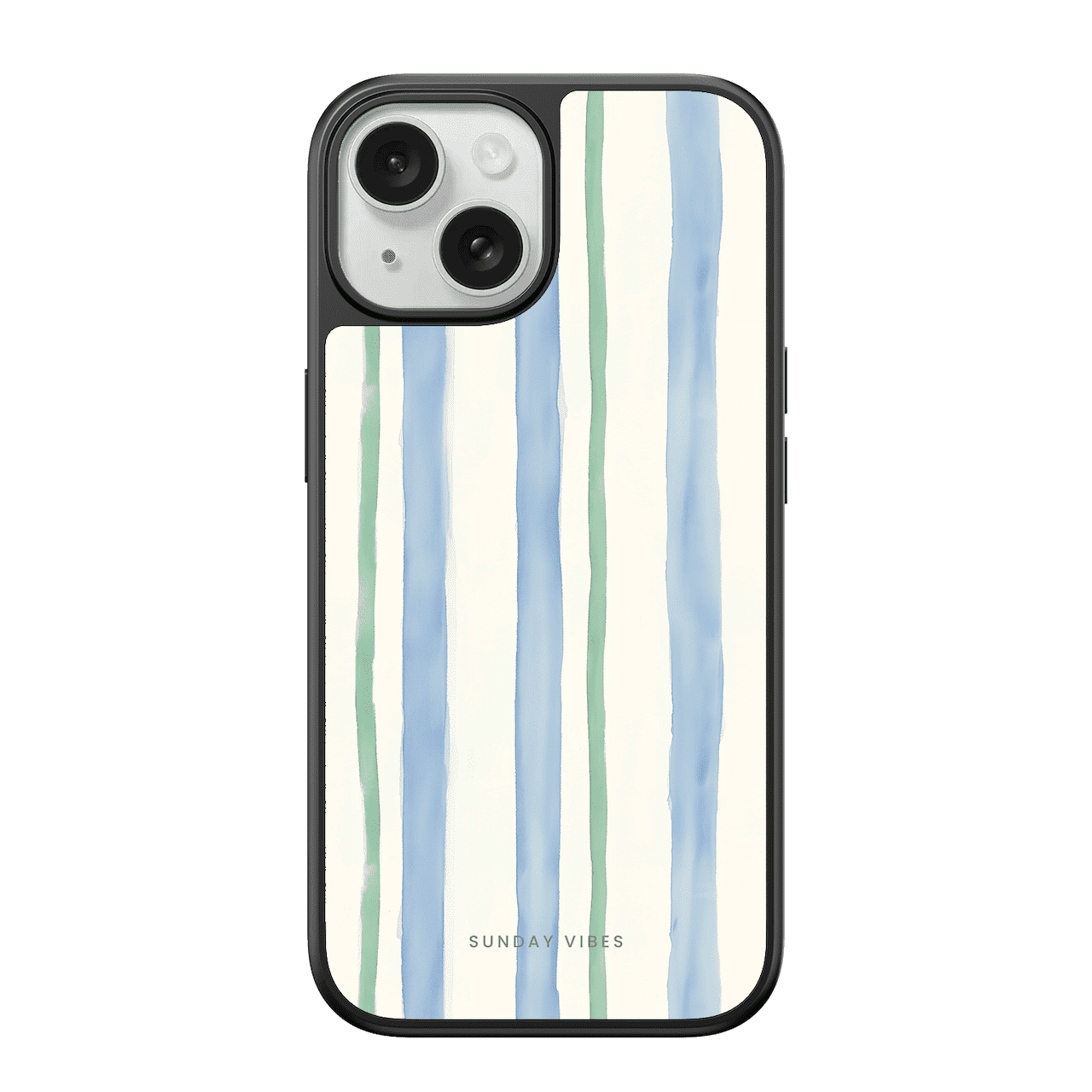Azure Meadow Stripe iPhone Case