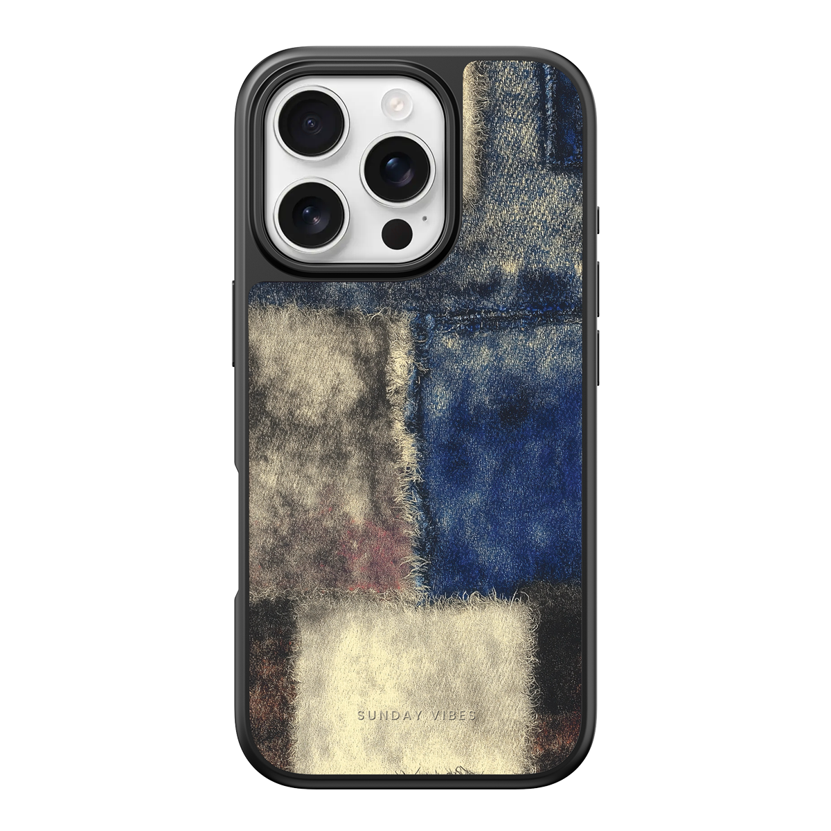 Denim Patchwork iPhone Case