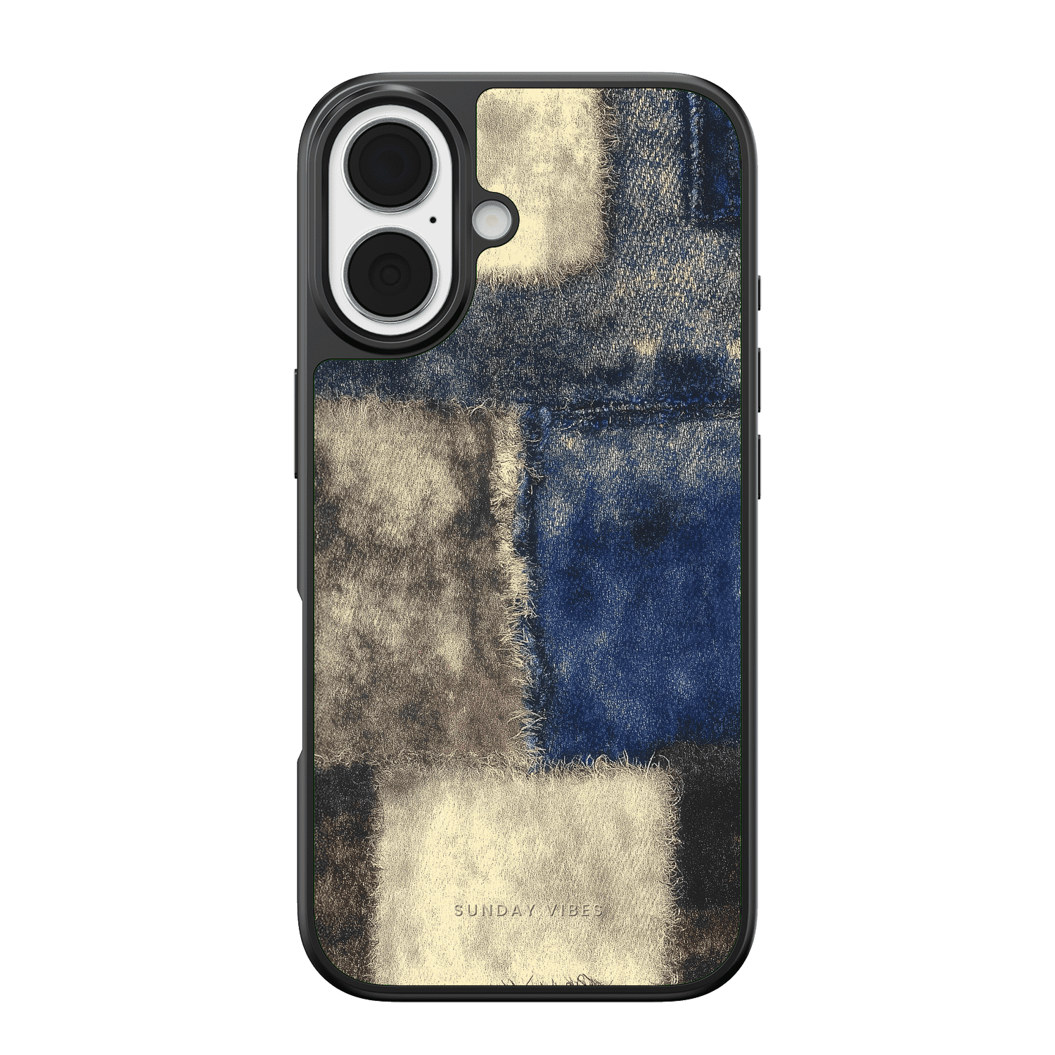 Denim Patchwork iPhone Case