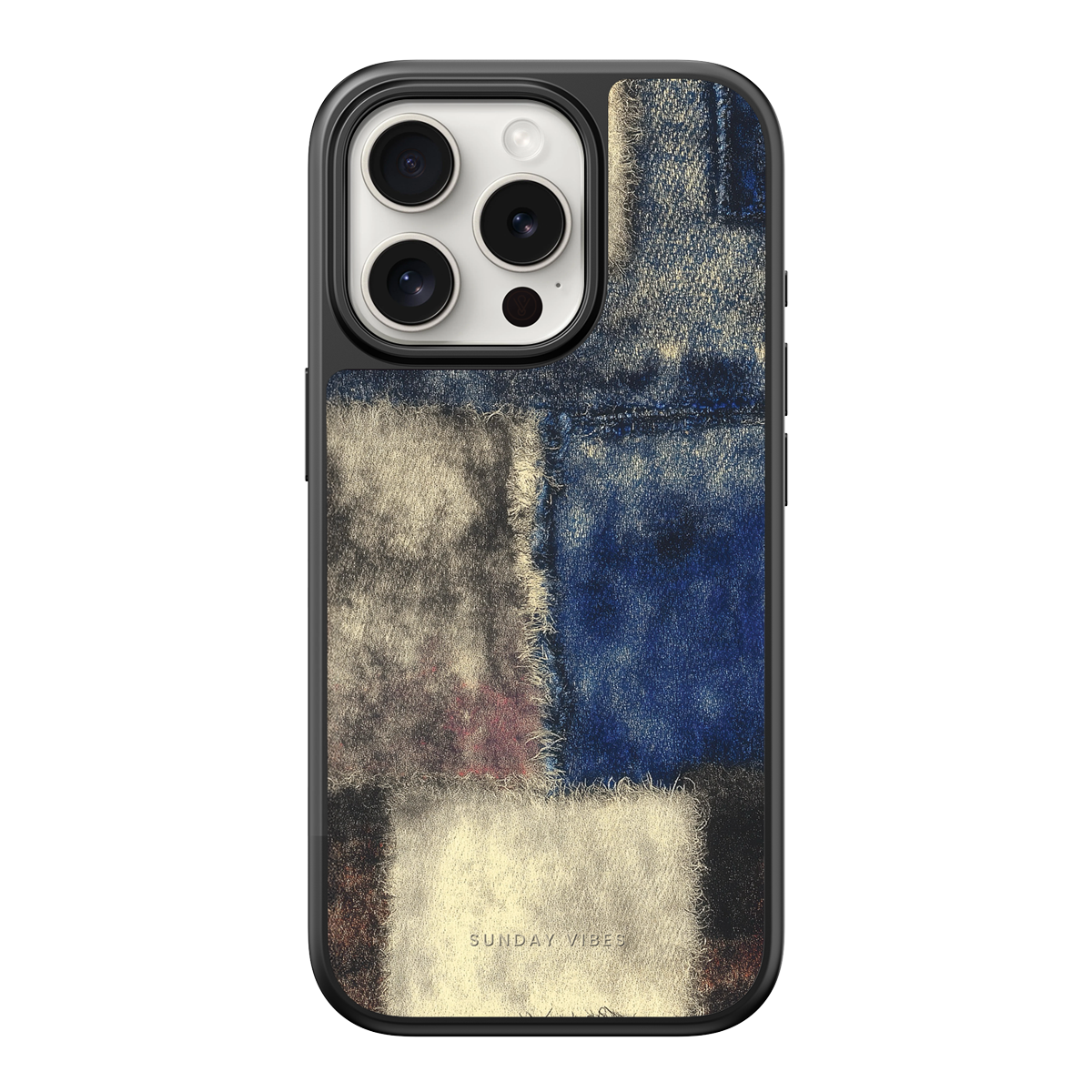 Denim Patchwork iPhone Case